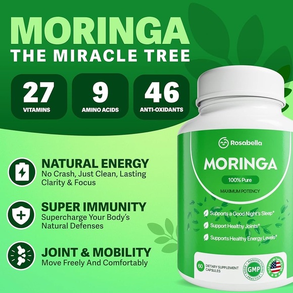 Rosabella moringa capsules - Picture 2 of 6
